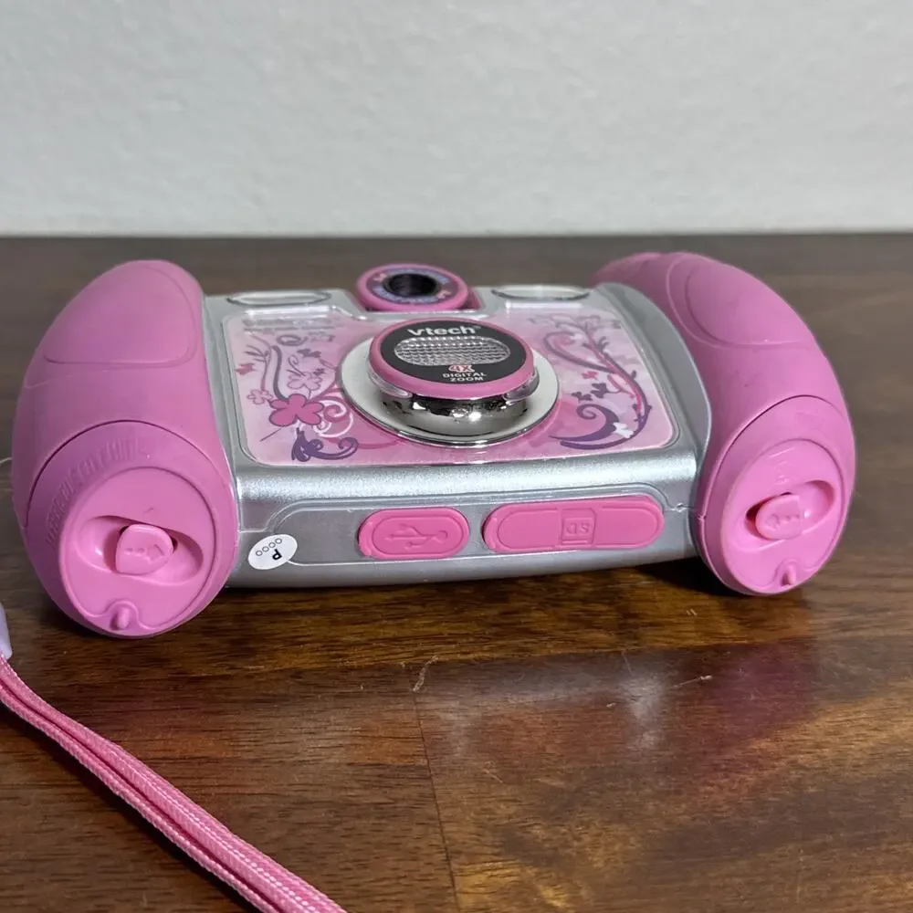 VTech Kidizoom Digital Camera Tested Working Pink 2 Megapixels 4x Zoom